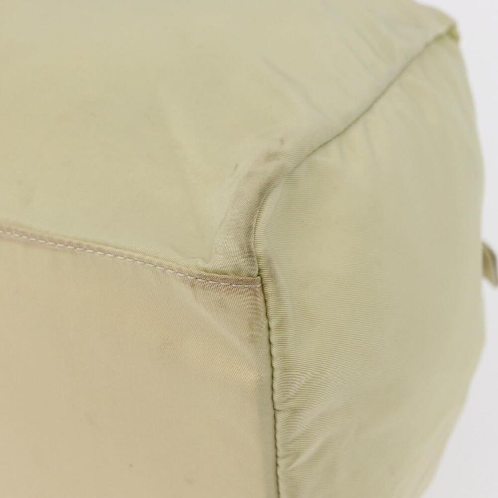 PRADA Hand Bag Nylon Ivory Silver Auth 164232 - Picture 16 of 16